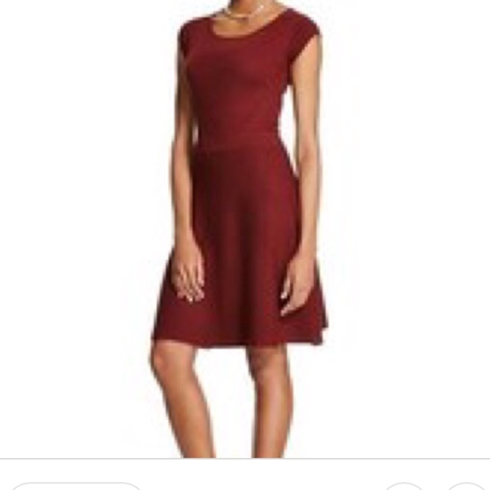 Burgundy dress